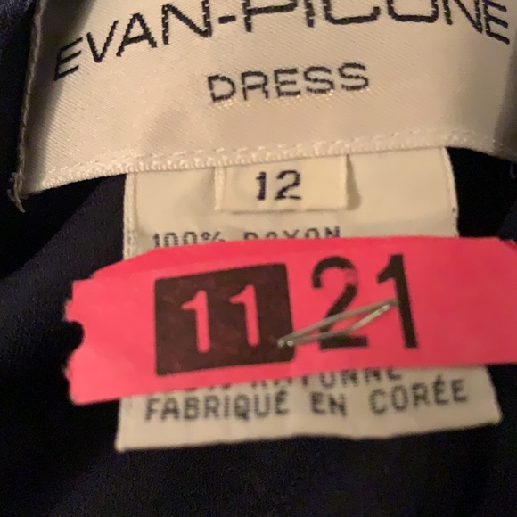 Evan-Picone Blue Maxi Dress, Size 12 - Picture 5 of 5